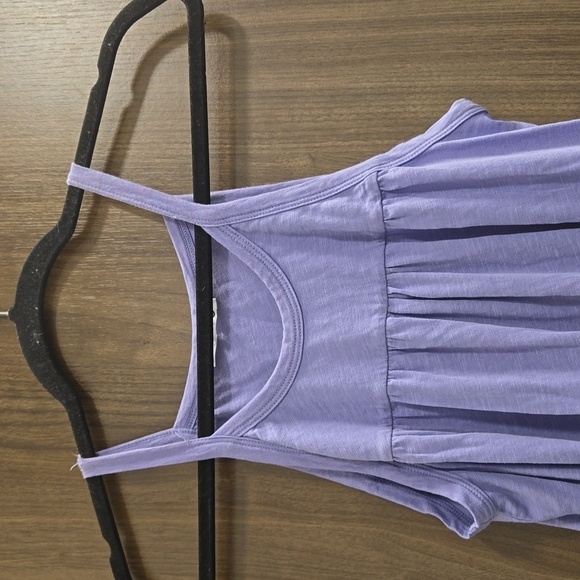 Anthropologie Sundry Tiered Mini Dress Periwinkle Violet - Size 1 (small) - Picture 4 of 14